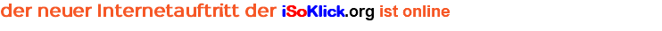 der neuer Internetauftritt der iSoKlick.org ist online